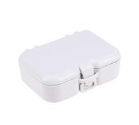 SUPVOX Estuche para Guardar Dentaduras Postizas Baño con Cesto Estuche Portátil para Dentaduras Postizas Dientes Retenedor Contenedor con Espejo para Cepillo