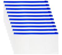 SUPVOX Estuche para Lápices Transparente Pequeño A6 10 Unidades Plástico Reforzado Cremallera Estuche Portátil Multiusos para Bolígrafos y Material Escolar