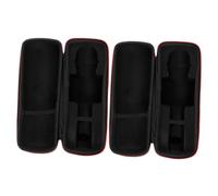 SUPVOX Estuche Portátil para Micrófonos Inalámbricos Resistente Golpes con Compartimentos para Dos Micrófonos y Accesorios Bolsa Organizadora para Karaoke y Actividades al Aire