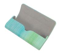 SUPVOX Estuche Rígido para Gafas de Sol y Gafas de PU Diseño Compacto y Forro Afelpado, Resistente y Portátil en Verde Degradado, para Mujer y Viajes al Aire Libre