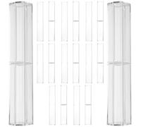 SUPVOX Estuche Transparente para Bolígrafos 10 Piezas Caja Cuadrangular de Plástico 155X25X25 CM Organizador Práctico para Escuela y Oficina Contenedor Seguro Olores