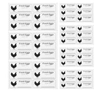 SUPVOX Etiquetas de Fecha para Alimentos Adhesivas, 120 Unidades (20 Hojas) para Huevos Frescos, Pegatinas Manuscritas para Cartones y Envases, Resistentes y Fáciles de Aplicar, Uso