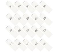 SUPVOX Etiquetas de Talla para Ropa de 200 Piezas, Marcas de Tamaño de Algodón Plegadas para Coser, Resistentes al Lavado y Planchado, Suministros para Prendas Infantiles, Tamaño 80