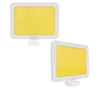 SUPVOX Etiquetas Magnéticas para Estanterías de Almacén 2 Piezas A6 Marco Blanco E Imán Base Señalización Reutilizable ABS para Organización y Clasificación