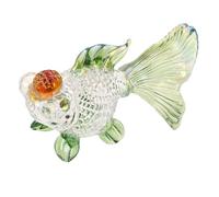 SUPVOX Figura de Carpa Koi de Cristal Miniatura 93x24.5x48.5mm, Adorno Decorativo Animal de Acuario Japonés, Decoración para Sala y Comedor, Obsequio de Buena Suerte y Fortuna para Hogar