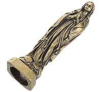 SUPVOX Figura de María Miniatura de Latón para Escritorio, Estatua Religiosa Navideña Decorativa, Adorno Religioso Pequeño Vintage para Hogar, Oficina