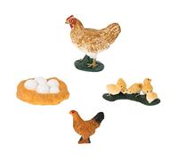 SUPVOX Figuras De Animales del Ciclo De Crecimiento Gallina para Pequeños Juguete De Gallina Adorno De Animal Juguete para Figuras del Ciclo De De Los