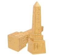SUPVOX Figuras de Resina Egipcia 2 Piezas, Estatuillas de Torre Egipcia para Escritorio, Decoración del Hogar y Oficina, Adornos de Egipto Antiguo, Detalles Finos y Textura Duradera