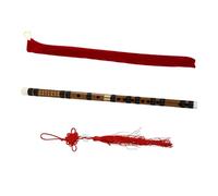 SUPVOX Flauta de Bambú Amarga Tradicional G Tono, Flauta Transversal de Dos Piezas en Color Madera Natural, Instrumento Musical Portátil para Estudiantes y Niños, Práctica y Educación