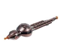 SUPVOX Flauta de Cucurbitáceas Hulusi en C para Principiantes, Instrumento Musical Étnico Chino de Pp Duradero Nudo Chino Decorativo, Estuche de Piel Incluido, Adecuado Estilo Aleatorio