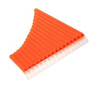 SUPVOX Flauta De Pan De 16 Tubos Clave c Para Principiantes, Instrumento Musical Portátil Color Naranja, Ángulo Fijo Para Fácil Aprendizaje y Libro De Música Incluido