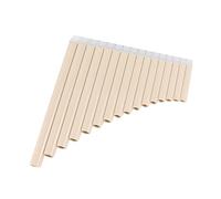 SUPVOX Flauta De Pan Portátil 18 Tubos En Clave C Medio Instrumento Musical Para Principiantes Y Educación Musical Con Diseño Seguro Y Sonido Preciso