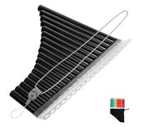 SUPVOX Flauta de Pan Profesional Tubos C Tonalidad Negra Instrumento Musical para Interpretación Precisa y Uso Duradero