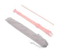 SUPVOX Flauta Dulce Soprano Rosa de Abs 8 Agujeros para Niños, Instrumento Musical Educativo y Juguete Didáctico, Grabadora para Principiantes y Práctica Escolar