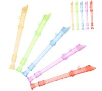 SUPVOX Flauta Mini De Plástico Para Niños 10 Piezas 6 Agujeros Instrumento Musical Educativo Juguete Colorido Para Aprendizaje Temprano Adecuado Para Niños y Bebés