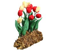 SUPVOX Flor Artificial decoración casa Mini jardín Mini decoración Planta Interior Flores en Miniatura para Realista bonsái Adorno de Escritorio para el hogar Mini Bonsai de Resina Green