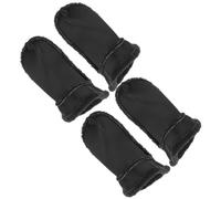 SUPVOX Forros para Zapatos de Zuecos de Felpa Negra, 2 Pares, Material y Cálido para Mantener los Pies Calientes en Invierno