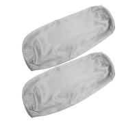 SUPVOX Funda de Almohada Cilíndrica para Cuello 45x15 Cm Gris Transpirable con Cremallera Oculta 2 Piezas para Almohadas Redondas de Soporte, Lavable y Ligera para Hogar y Viaje