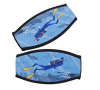 SUPVOX Funda de Correa de Neopreno de Buceo 2 Piezas, Antienredos para Cabello, Ajuste Cómodo y Sujeción, Accesorios para Snorkeling y Deportes Acuáticos