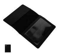 SUPVOX Funda para Pasaporte de Cuero PU Negra Multifuncional, Porta Pasaporte para Viajar Protector para Licencia de Conducir, Tarjetero Ligero y Portátil para Uso en Viajes