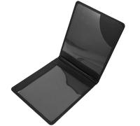 SUPVOX Funda para Tarjetas de Identificación y Crédito de PVC Negro Resistente al Desgaste Protección contra Robo, Adecuado para Organizar Documentos y Certificados