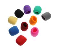 SUPVOX Fundas de Micrófono Coloridas 10 Piezas Resistentes al Viento de Esponja Color Aleatorio
