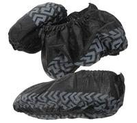 SUPVOX Fundas Protectoras para Zapatos 100 Piezas Desechables Negras y Transpirables de Tela No Tejida, Antideslizantes para Uso en Oficina y Viaje