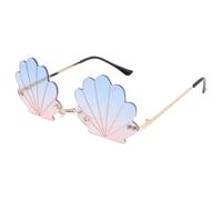 SUPVOX Gafas Ligeras y Cómodas Diseño de Concha para Mujer sin Montura Estilo Único y Elegante para Fiestas y Celebraciones