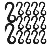 SUPVOX Gancho en Forma de S para Tienda de Campaña, Plástico Abs Resistente al Viento, 100 Unidades, Clip Ajustador de Cuerda para Camping y Toldos, Accesorio Portátil para Actividades