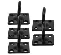 SUPVOX Gancho Giratorio de Pared M5 Acero Inoxidable, 5 Unidades para Cargas Pesadas, Anclaje de Techo para Bandas de Resistencia, Colgar Bolsas y Organización en Hogar y