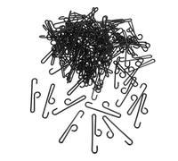 SUPVOX Ganchos de Plástico Negro 10,5 Cm para Colgar Sombreros, Toallas y Calcetines, 190 Piezas, Gancho Curvo Multiuso para Organización en Baño, Cocina y Tienda