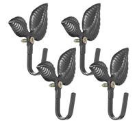 SUPVOX Ganchos Decorativos de Hierro Forjado 4 Unidades Diseño Vintage para Colgar Abrigos, Toallas y Llaves en Pared, Adecuado para Entrada y Baño