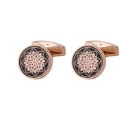 SUPVOX Gemelos de Camisa para Traje 1 Par, Botones Decorativos de Manga en Color Rosa Dorado, Accesorios Elegantes para Camisas de Vestir Hombre, Cierres Resistentes y Modernos
