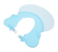 SUPVOX Gorro Baño Niña Azul con Protección Orejas para Lavar Cabello y Niñas Ligero Tpe para Ducha y Corte de Pelo Protección Ojos y Orejas para Bebés y Pequeños