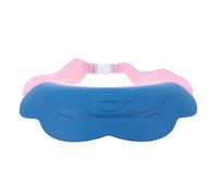 SUPVOX Gorro de Ducha para Ñiño Ajustable Protector de Baño Diseño de León Azul Material Flexible y Seguro Protege Ojos y Oídos del Agua Durante el Baño