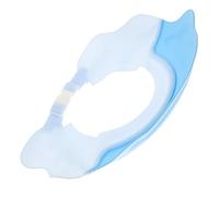 SUPVOX Gorro para Lavar Cabello Infantil Ajustable de Silicona Protección de Ojos y Oídos para Baño de Bebés Diseño y Cómodo Color Azul con de Mapache