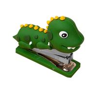 SUPVOX Grapadora Manual Pequeña de Silicona Diseño de Dinosaurio, Portátil y Reutilizable para Oficina y Papelería, Herramienta de Grapado Fácil y Ligera, Adecuado para Estudios y