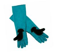 SUPVOX Guantes Prueba De Mordeduras para Limpieza De Mascotas Guantes De Soldadura De Sintético para Aseo De Perros Protectores Antiarañazos para Manipulación De Gatos De Manga Larga
