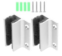 SUPVOX Guía de Suelo Ajustable Diseño Resistente y Seguro Rodillos de Soporte de Aleación de Aluminio 2 Piezas para Puertas Correderas de Vidrio para Uso DIY
