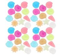 SUPVOX Guijarros Luminosos para Acuario y Jardín 15 CM 1000 Piezas de Piedras Decorativas Forma de Concha Resina Plástica Brillante Ideales para Decoración de Peceras y Paisajismo