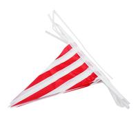 SUPVOX Guirnalda de Banderines Triangulares para Fiesta de Carnaval y Circo 48 Piezas 30X45 CM 30 Metros Banderas Colgantes Rojas y para Decoración Interior y Exterior