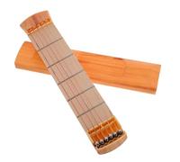 SUPVOX Guitarra De Bolsillo Para Practicar Mini Mástil De Guitarra De Trastes Cuerdas Herramienta Portátil Para Principiantes Entrenador De Dedos Para Aprendizaje Casa o Viaje