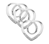 SUPVOX Hebilla para Bufanda Pequeña Plateada 3 Piezas Clip Antideslizante Multifuncional para Camisa y Bufanda Accesorio Práctico para Mujer Verano