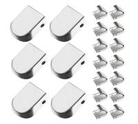 SUPVOX Hebillas de Metal para Cordones de Zapatillas, Clips sin Atar, Pack de 30, Plata Brillante, Unisex, para Actividades Deportivas y Uso Diario