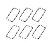 SUPVOX Hebillas de metal rectangulares 3,80 x 2,20 cm para cinturón de guardabarros Bolso DIY Costura 20 piezas Durable y sólido