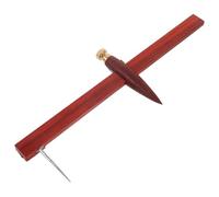 SUPVOX Herramienta de Cerámica Brújula Cortadora de Arcilla de Madera Roja para Manualidades, Cortador Circular Ajustable para Alfarería, Accesorio Profesional para Dibujo y Reutilizable