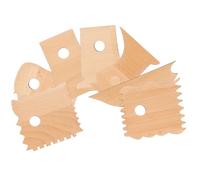 SUPVOX Herramientas para Esculpir Cerámica 7 Piezas Mango de Madera para Arcilla Polimérica, Kit de Cuchillas para Manualidades y Tallado de Figuras, Suministros para Modelado Artístico