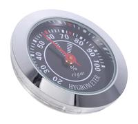 SUPVOX Higrómetro Redondo Mecánico Preciso para Humidor y Estuches Medidor de Humedad para Cigarros y Instrumentos Fácil de Usar Batería Negro