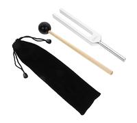 SUPVOX Horquillas de Afinación para Chakras Instrumento para Sanación y Yoga con Martillo y Funda de Almacenamiento Duradero y Preciso
