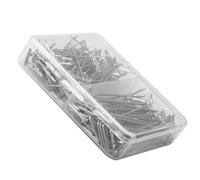 SUPVOX Horquillas para Peluca en Forma de T Metálicas Plateadas, Doble Tamaño 38mm y 51mm, 150 Piezas para Soporte y Fijación de Pelucas, Pasadores Profesionales para Cabeza de Maniquí